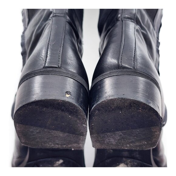 SAM EDELMAN Pam Leather Over the Knee Boots Black - Picture 8 of 10